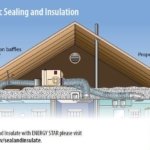 Infographic of air sealing and examples of leakage helps to rule your attic
